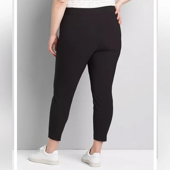Lane Bryant On-The-Go Slim Ankle Pant - Black - 24 - Picture 2 of 5
